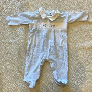 Kissy Kissy light blue 0-3M footie